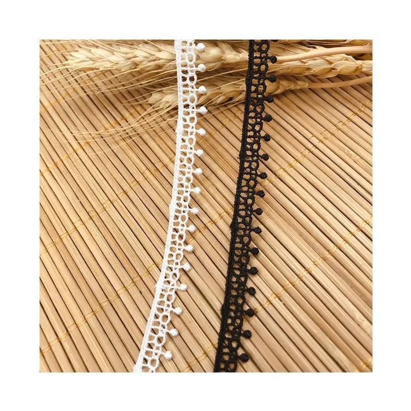 Односторонняя вышитая кружевная ткань 5Y для рукоделия ожерелье ручной работы