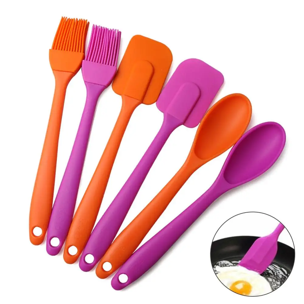 Силиконовая лопатка для выпечки 3 шт./компл. скребок щетка торта инструмент