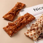 2021 нейлон новорожденных детская чалма повязка на голову Эластичный бантом узлом бантом повязка на голову с бантом; Детские головные аксессуары для младенцев