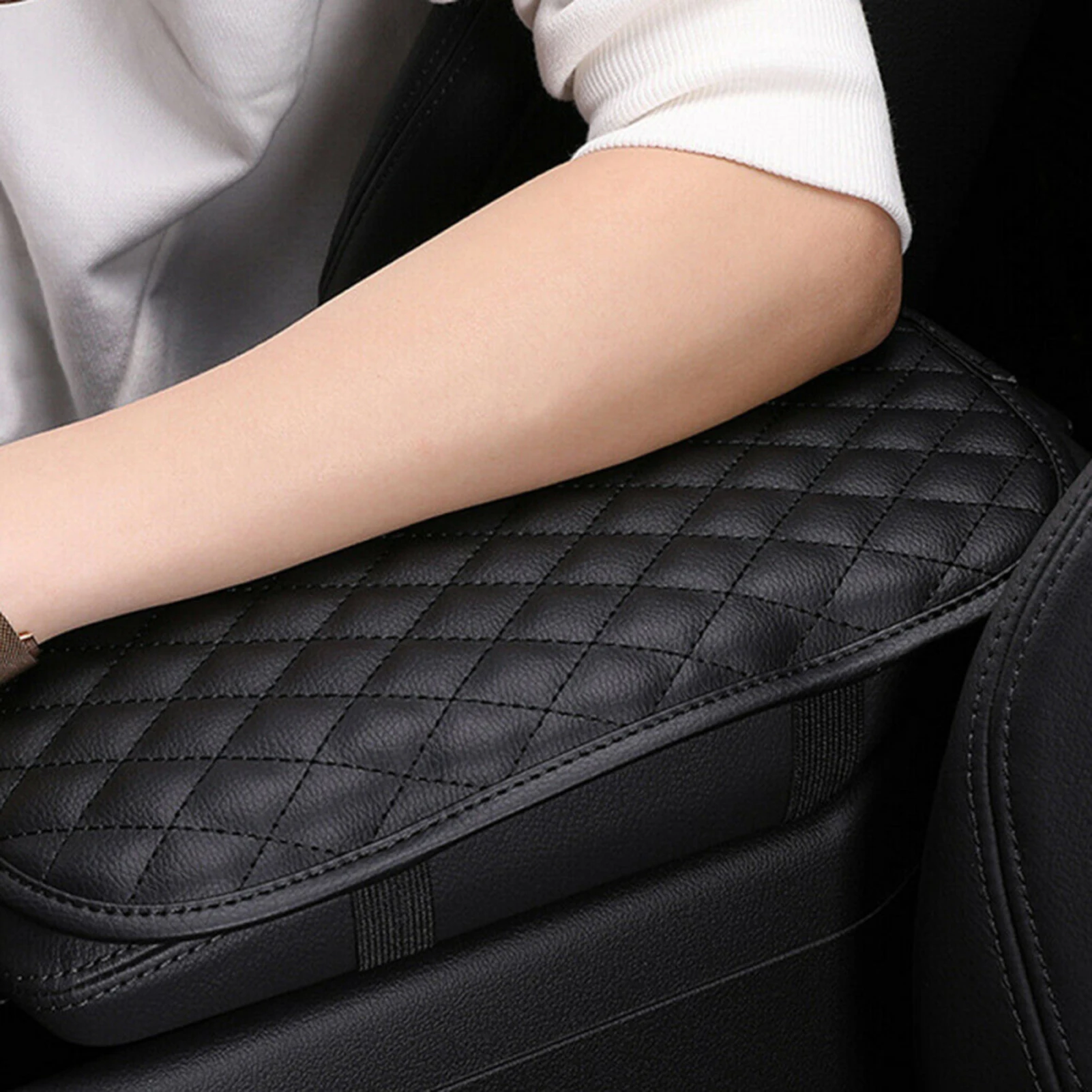 

Car Accessories Auto Armrest Cushion Cover Leather Center Console Box Pad Protector Universal Soft Arm Rest Car Interior Padding
