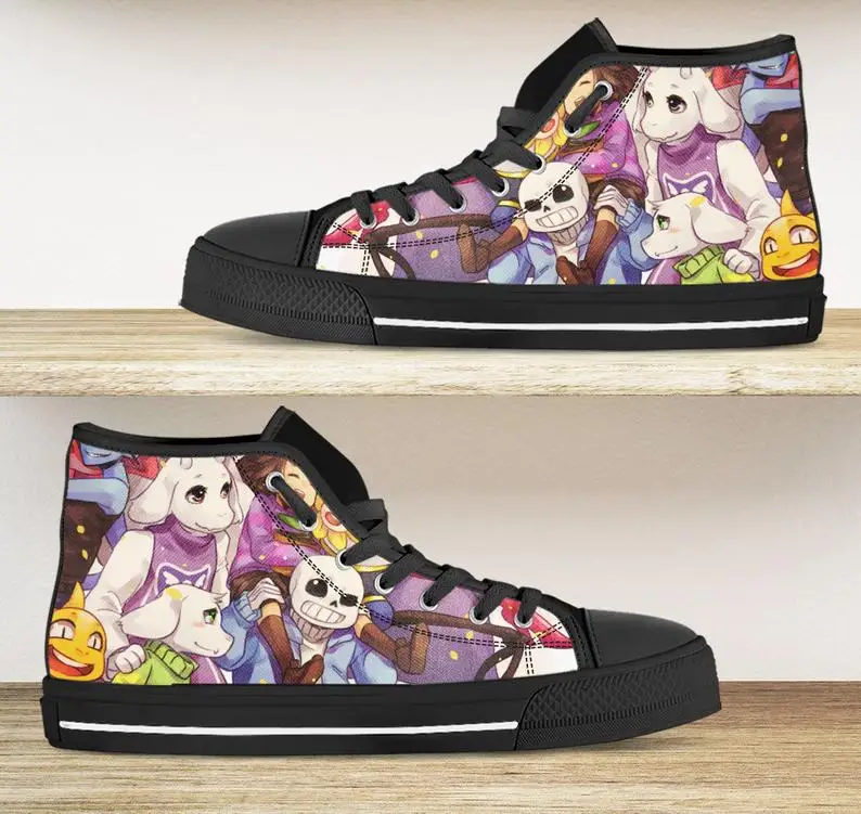 

Undertale shoes. Undertale high tops, Mens Womens Designer Leisure Sneakers Men Casual Canvas Shoes Off White