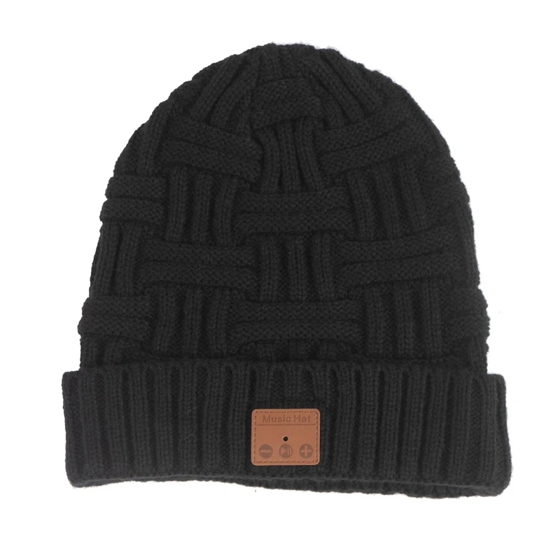 Вязаная шапка для Bluetooth V5.0 съемные стерео музыкальные беспроводные наушники