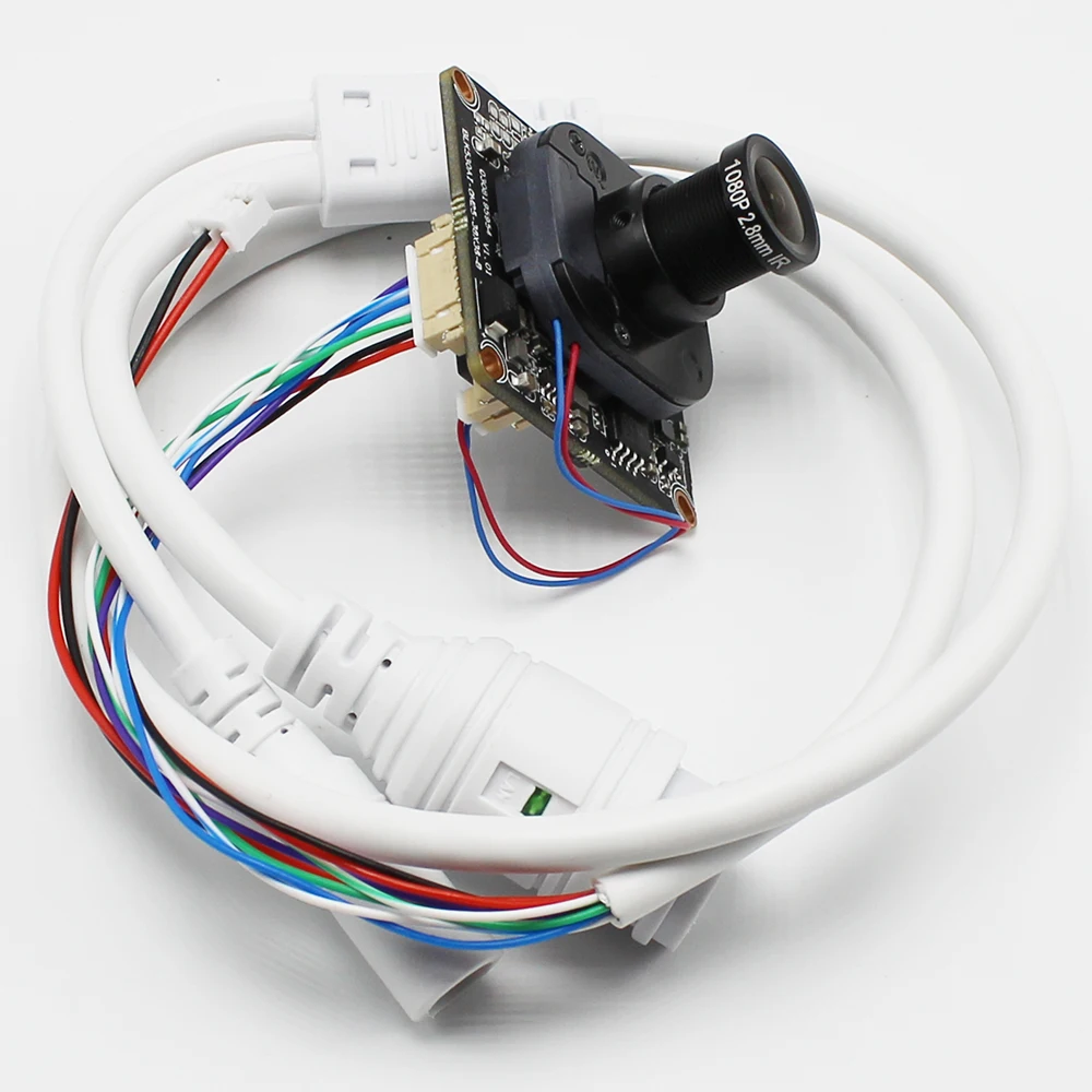 Плата модуля IP-камеры AHWVE DIY 5 Мп 4 МП с IRCUT кабелем RJ45 48 В POE ONVIF H.265 мобильное