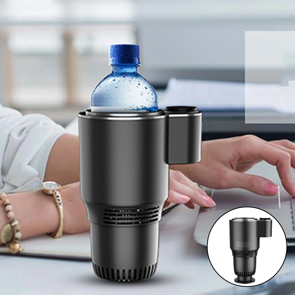 

2-in-1 Coffee Warmer and Cooler Desktop Cooling Cup Milk Tea Drinking Beer Cola Cooler Hot or Cold Quick Cooling Drink Chiller