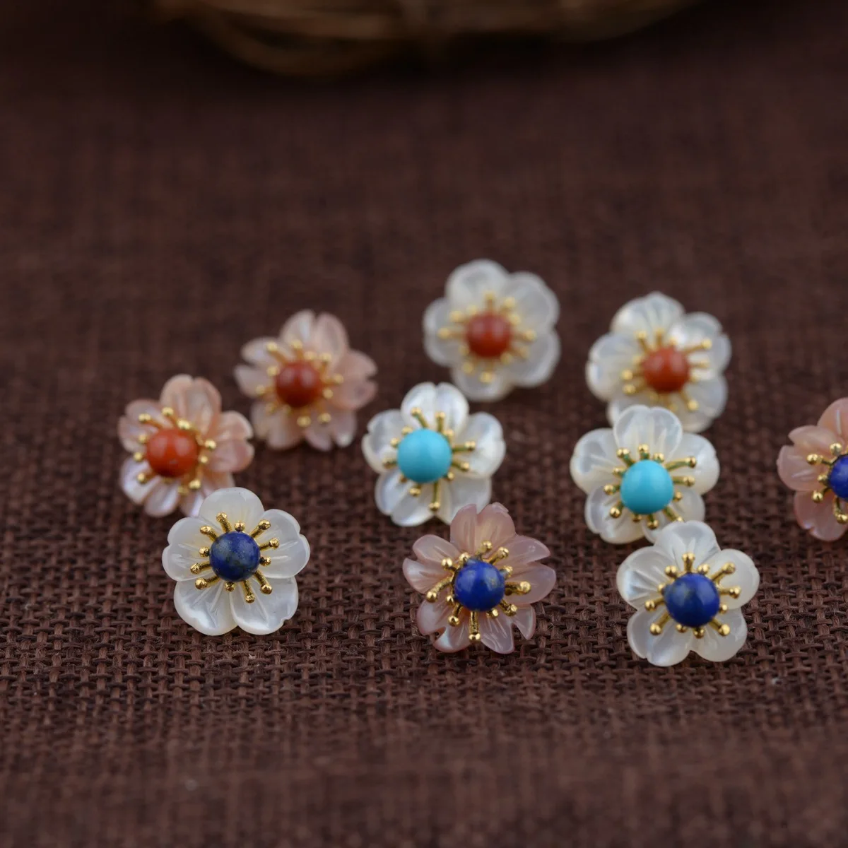 925 пробы серебро Простой Элегантный 18k позолоченные серьги натуральная основа