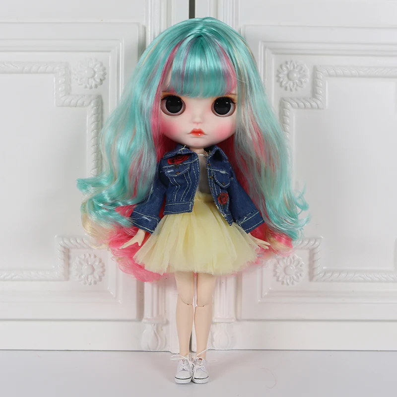 Кукла Blyth ICY DBS с белыми кожаными суставами красочные волосы расписанные вручную