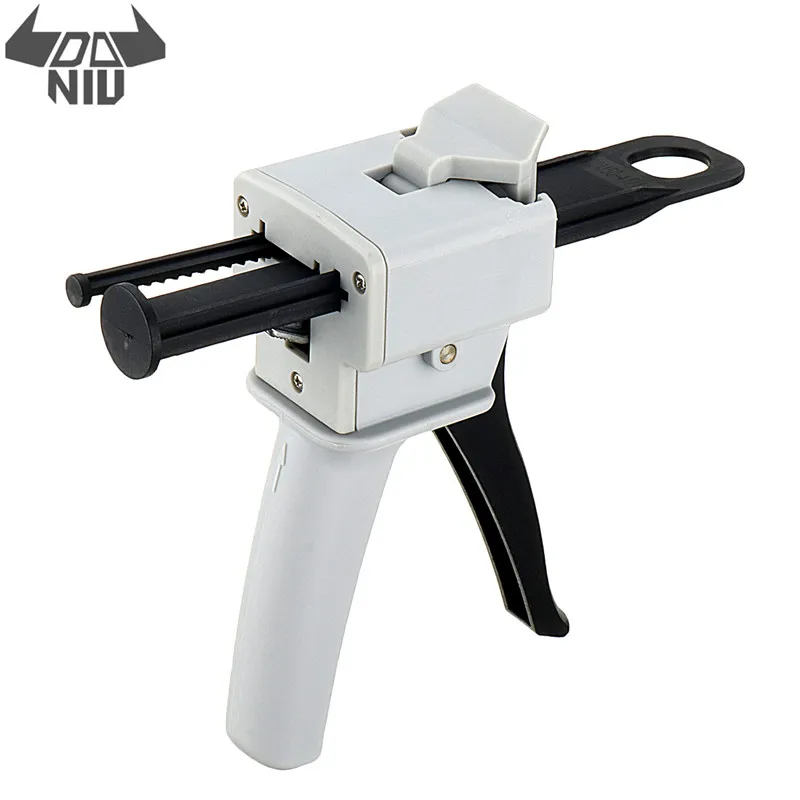 

DANIU 50ml/75ml AB Glue Applicator Dispenser Mixing Dispensing Handle Spread Applicator Glue Nozzles Cartridge 10:1 Glue Mixing
