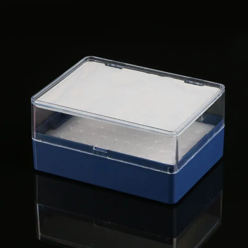 

Plastic Storage Box With Foam Milling Cutter Organizer For 50 PCB Drill Bits