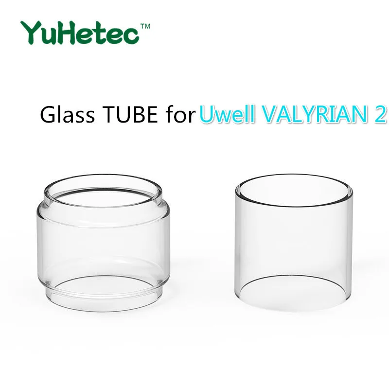 5PCS Original YUHETEC Replacement Glass TUBE for Uwell VALYRIAN 2 Tank