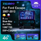 Автомагнитола 2DIN Android 10 для Ford Escape 2007-2012, стереоприемник с Blu-Ray IPS экраном, GPS-навигацией, Авторадио, Bluetooth-плеер