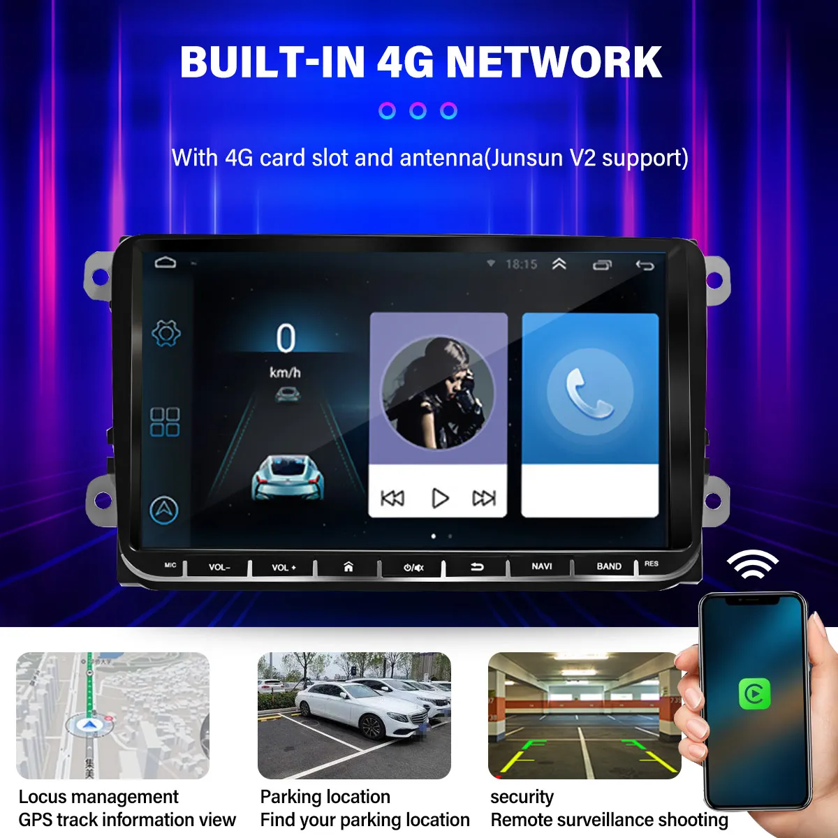 Применим для 9-дюймового универсального устройства Android с GPS-навигацией новый Sagitar