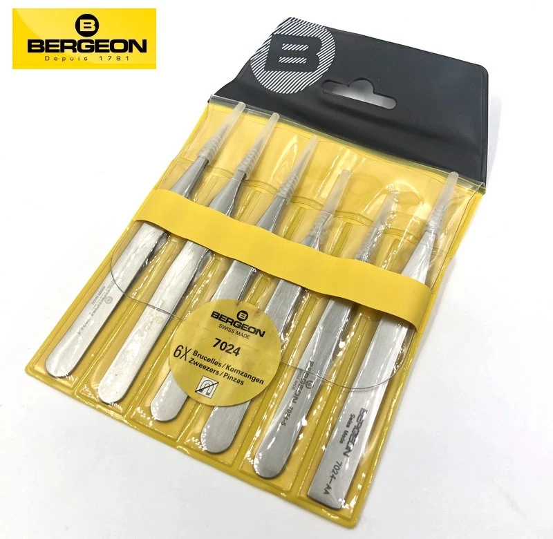 Набор из 6 часов B-Jet антимагнитные пинцеты Bergeon 7024-P06