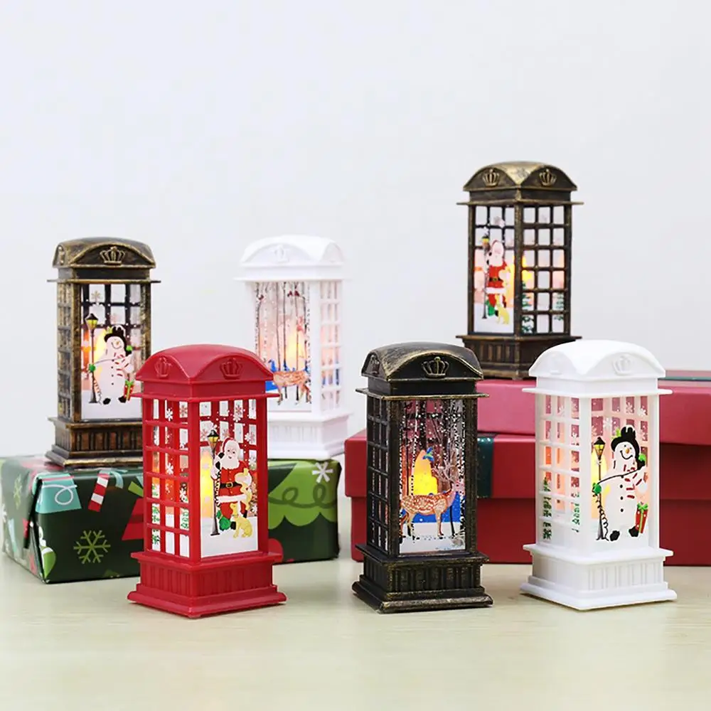 Рождественский Снеговик Лось светодиодный светильник s поезд Дед Мороз для дома