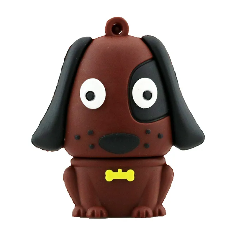 USB флеш-накопитель с животным бульдогом, флеш-накопитель с мультяшным питомцем, USB карта памяти для хранения 4 ГБ 8 ГБ 16 ГБ 128 ГБ, мини-флешка с желтой собакой, подарки - Цвет: 05