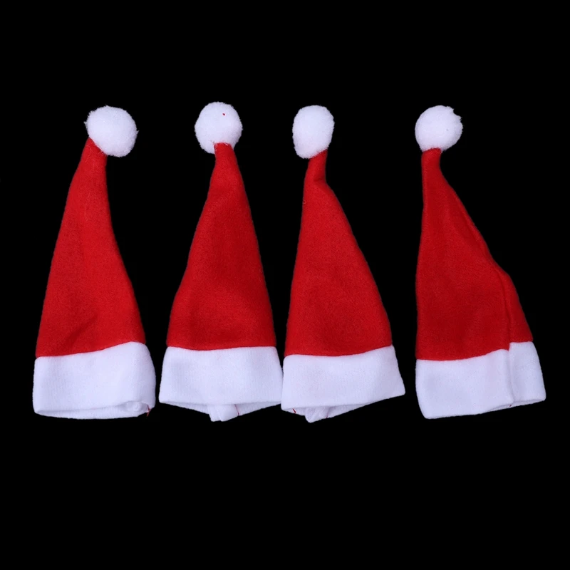24 x рождественские шляпы для 6 см Санта Клаус пальто кукла шляпа Рождество подарок