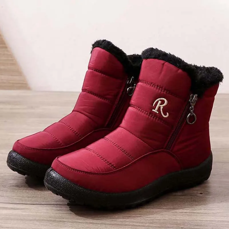 Женские ботинки сохраняют тепло зимняя женская обувь на платформе сапоги