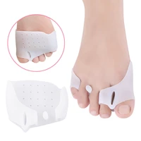 2pcsset portable silica gel hallux valgus straightener eases foot pain foot toe nail corrector big toe straightener care tools
