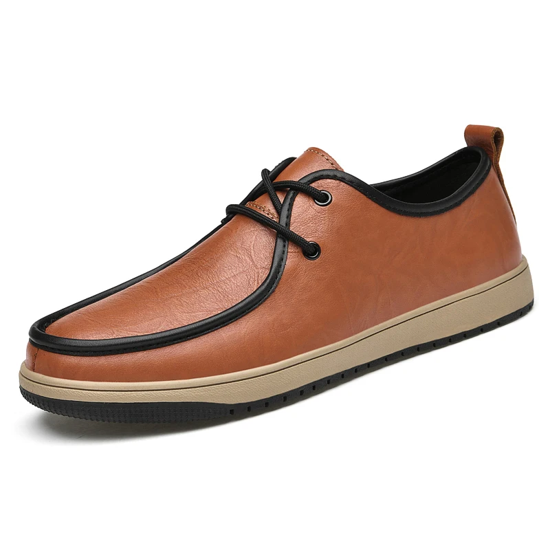 

Высококачественная Мужская обувь из натуральной кожи, Новое поступление 2021, повседневная мужская обувь, брендовая лаконичная деловая обув...