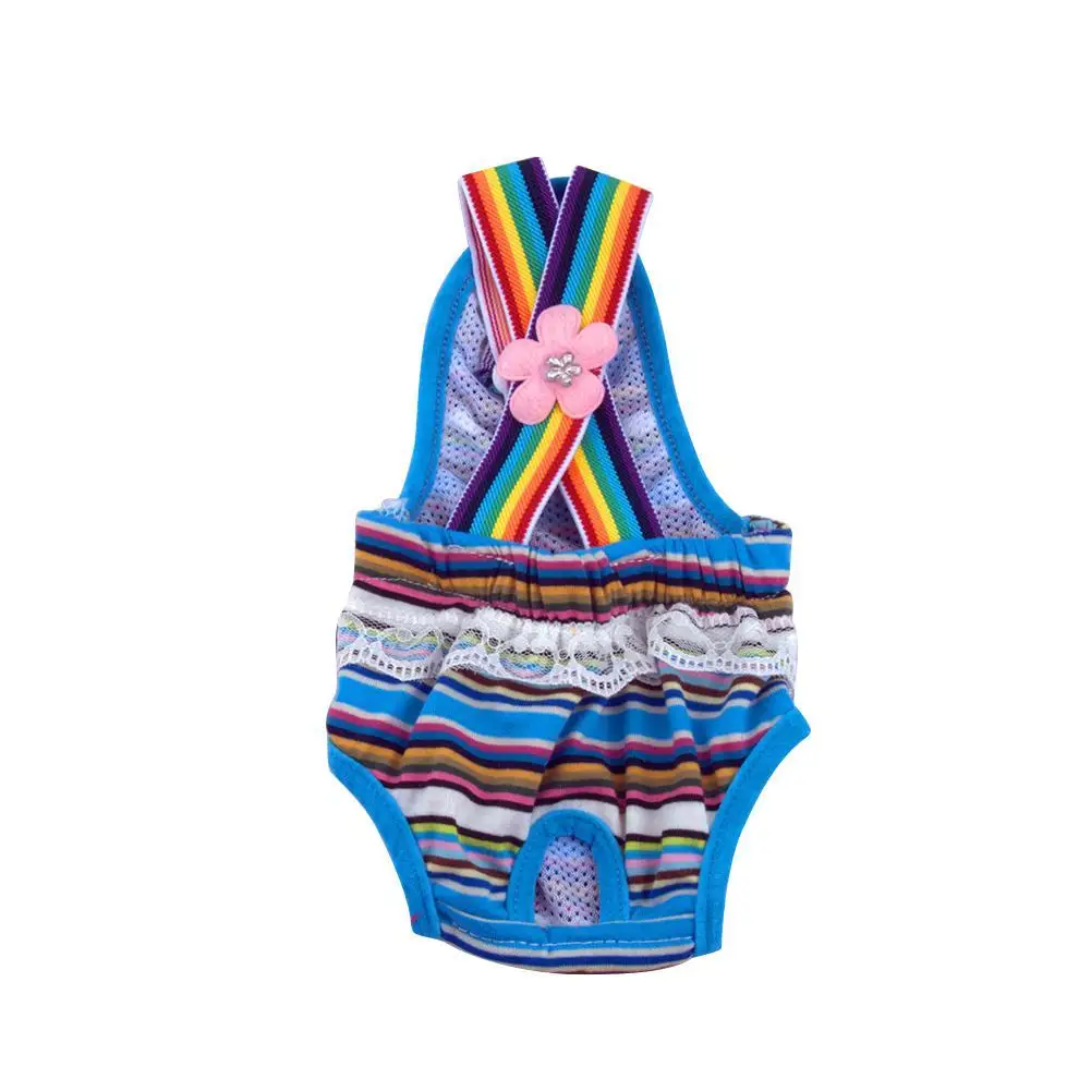 

Физиологические штаны для домашних животных, в горошек, полосатые, женское нижнее белье для собак, гигиенические подгузники