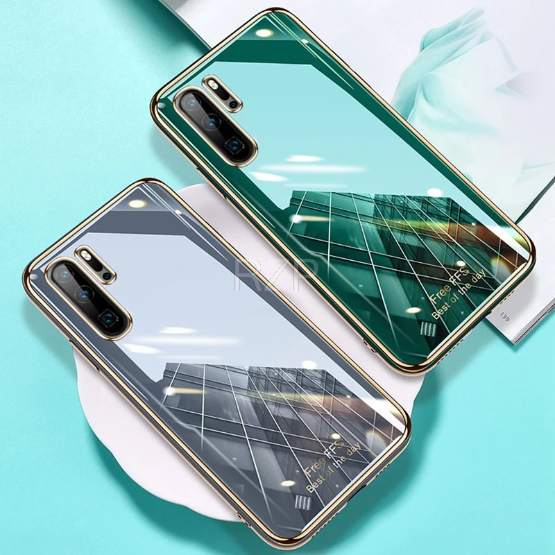 Роскошный защитный чехол с покрытием для Huawei P40 P30 lite P20 Pro сумки|Бамперы| |