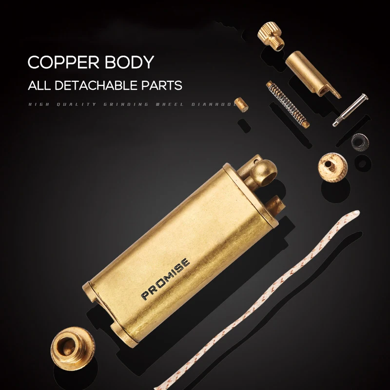 Честная медная керосиновая Зажигалка в стиле ретро многоразовые шлифовальные