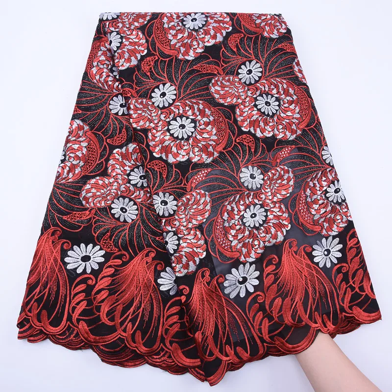 

African Cotton Dry Lace Fabric Stones 2020 High Quality Bridal Embroidered Nigerian Swiss Voile Lace In Switzerland Y1787