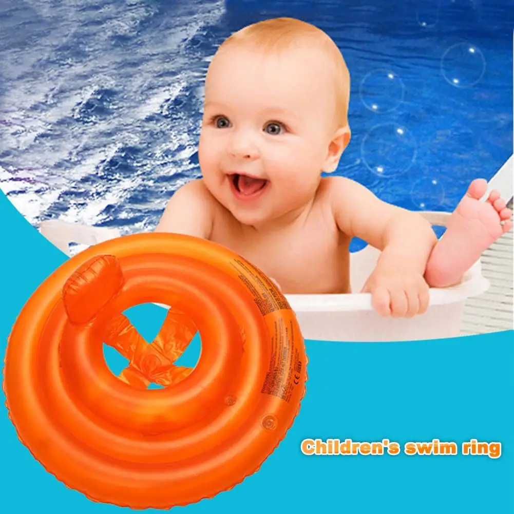 

Orange Fashion Double-layer Baby Safety Floating Ring PVC Floating Ring Comfortable for Summer