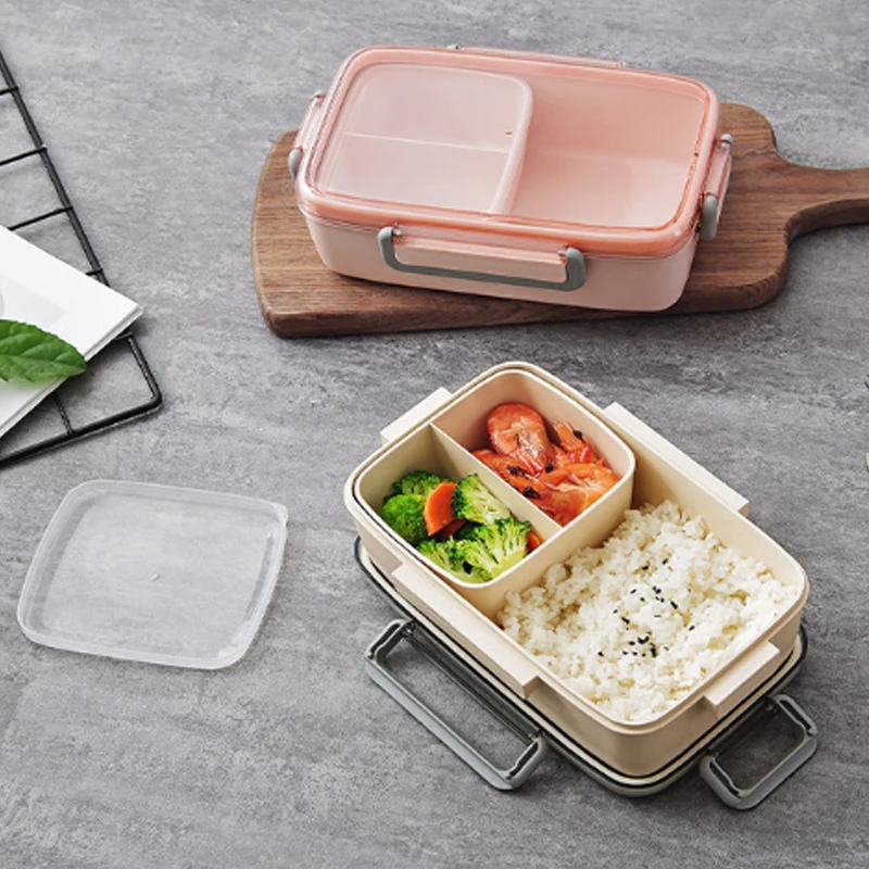 

Microwave lunch box leakproof free-style plaid lunch box lunch box lunch box portable food box