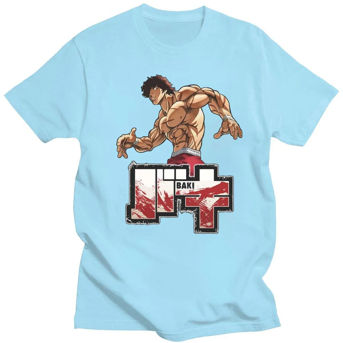 

14 Color Baki Hanma Anime Manga T-shirt The Grappler For Men Unisex T-shirt XS-2XL New Shubuzhi Katoen Short sleeve Summer