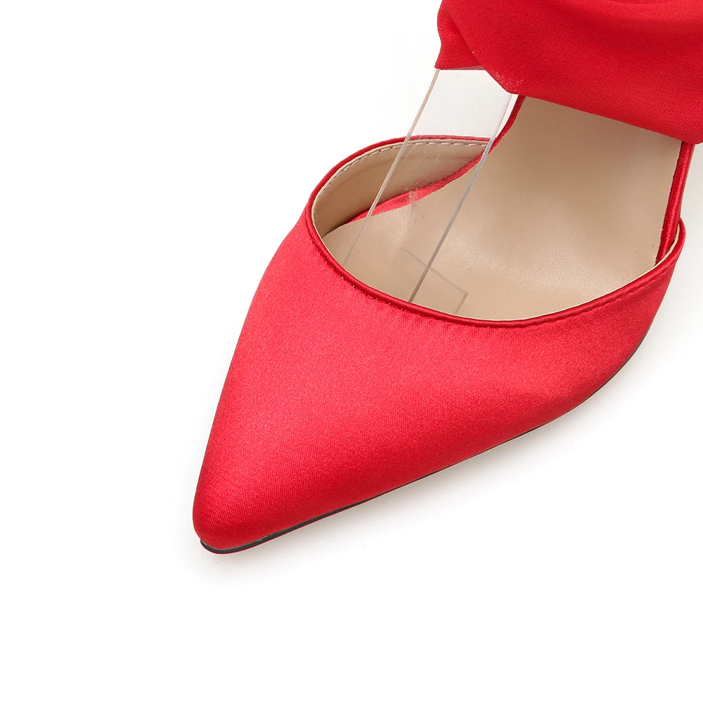 Женская обувь шелковые шарфы различные методы переплетения острый носок тонкий