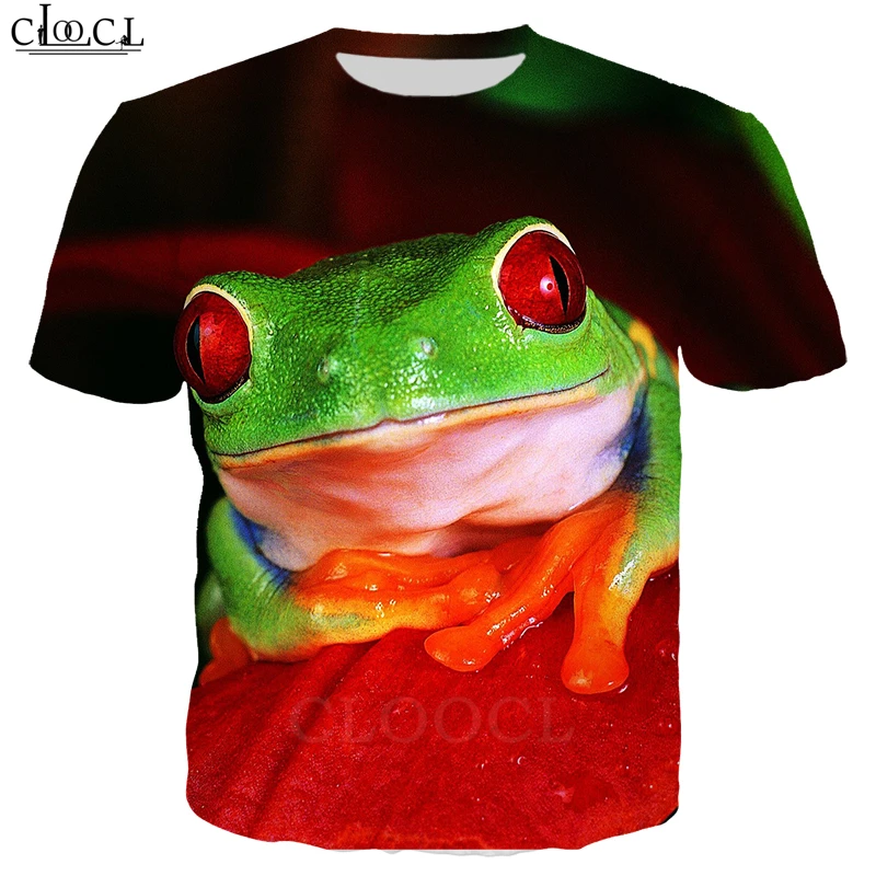Футболки с лягушкой 3D принт свитшот животными мужские и женские толстовки
