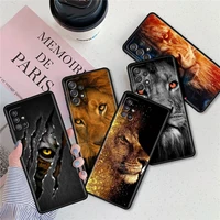 big animal cat lion case for samsung a51 a12 a21s funda for galaxy a71 a31 a52 a32 a02s a11 a72 matte soft phone coque