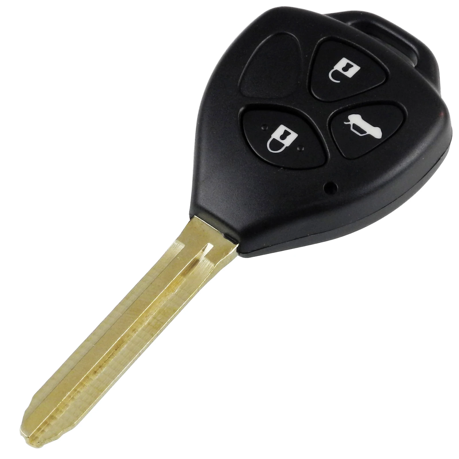 3 Button Trunk Jingyuqin 2/3/4 кнопки дистанционного ключа оболочки для Toyota Camry ключ для Toyota Camry, Avalon, corolla матрица RAV4 Venza Yaris замена пустой чехол - Количество кнопок: 3 Button Trunk