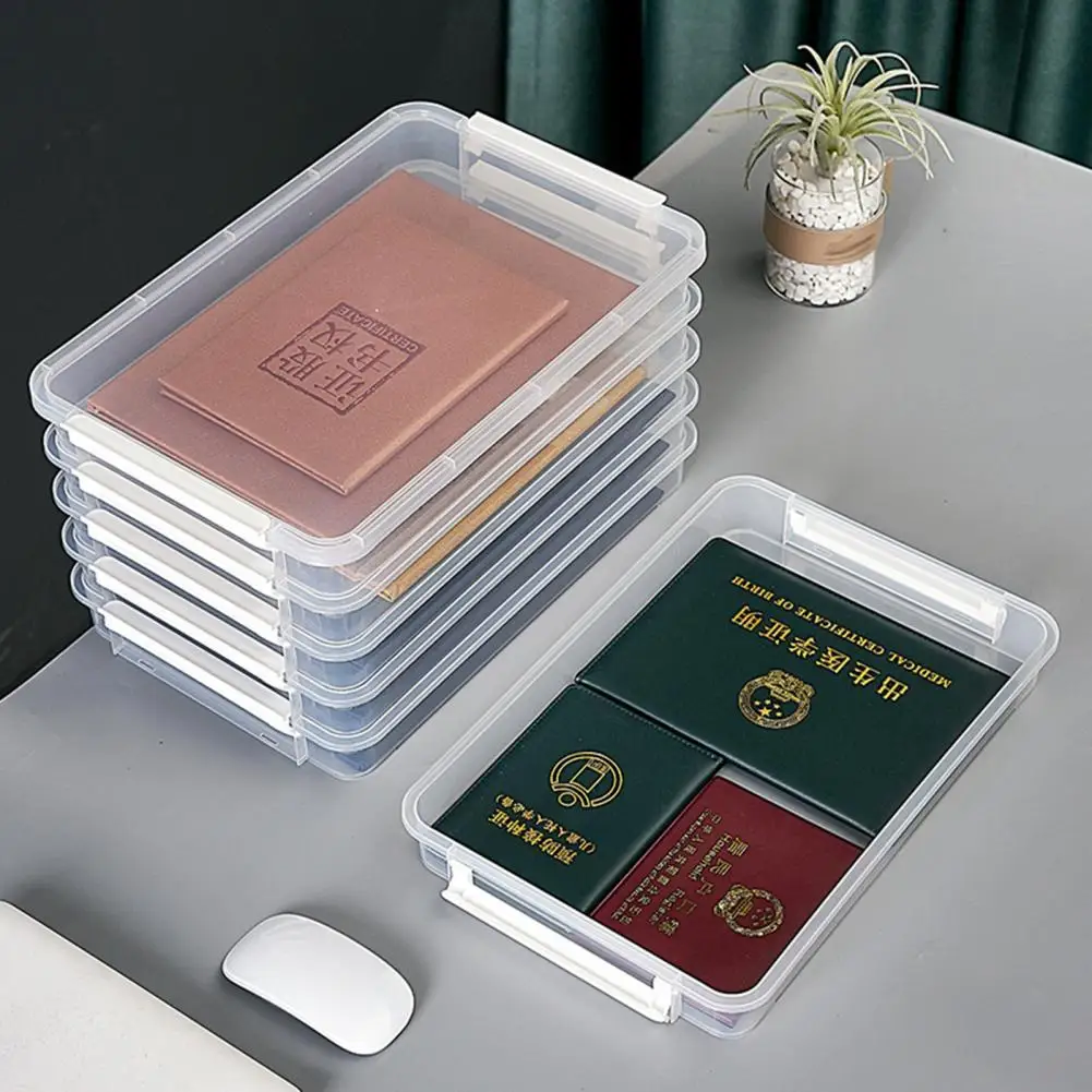 

Space-Saving Rectangular Stackable Document Case Household Supplies