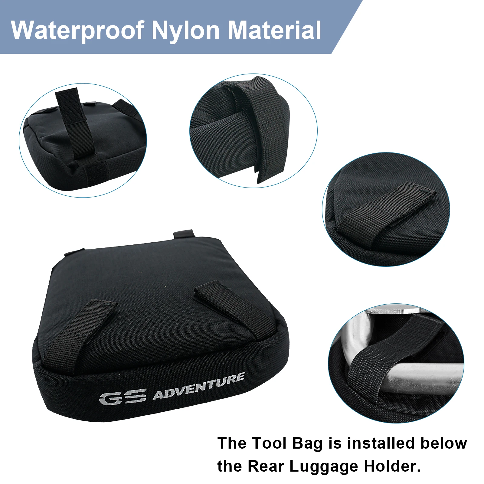 

Motorcycle Side Tool Bag Rear Luggage Holder Gap Waterproof For BMW R1200GS LC Adventure 2014-2020 R1250GS Adventure 2019 2020