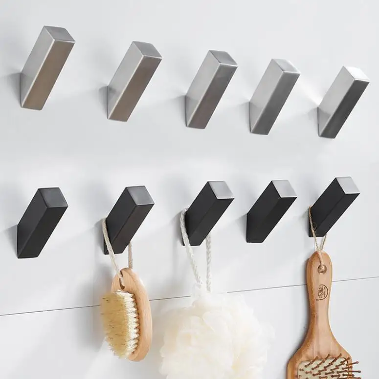 Черные крючки для полотенец тканевая вешалка пальто дверной крючок настенный