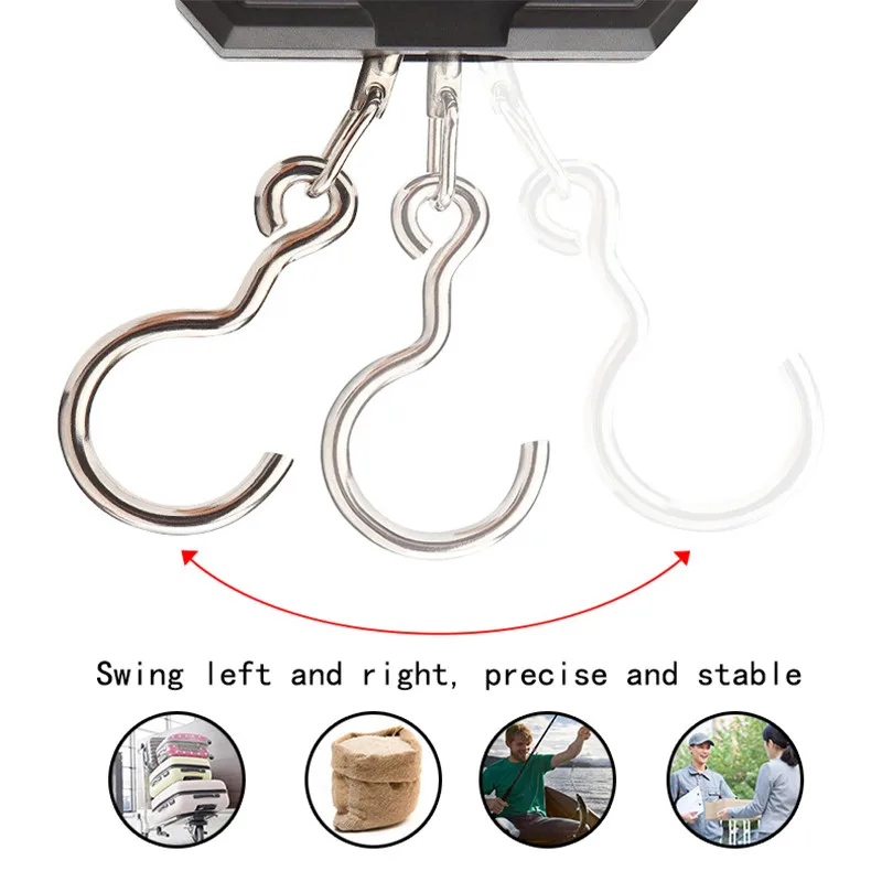 Весы с измерительной лентой для багажа путешествия вес ing Steelyard подвесные