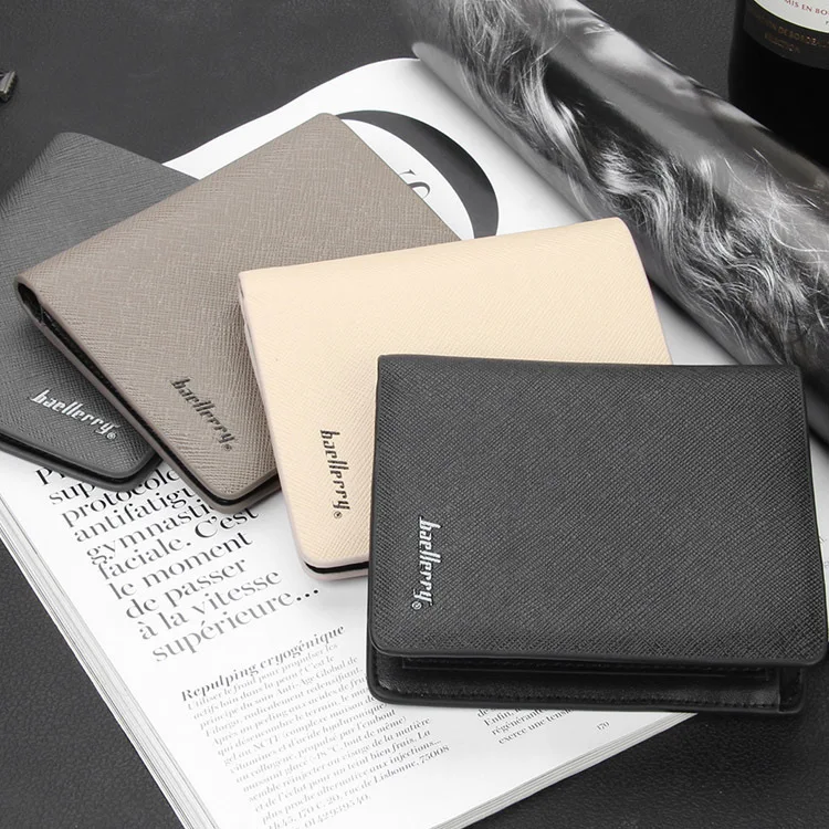 Wholesale Baellerry Fashion Men Wallets Soft Linen Design Wallet Casual Short Style Credit Card Holder Purse 50PCS/lot | Багаж и сумки