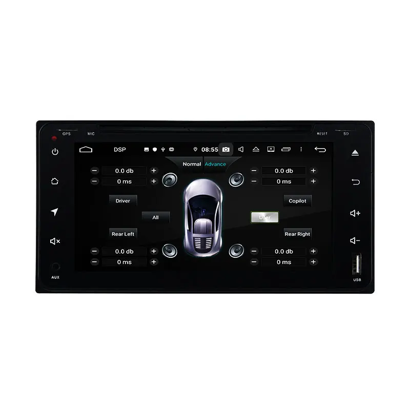 6 95 &quot2 Din 8 ядер Android 9 0 Автомобильный мультимедийный плеер для Toyota RAV4 Corolla Vios Hilux 2006