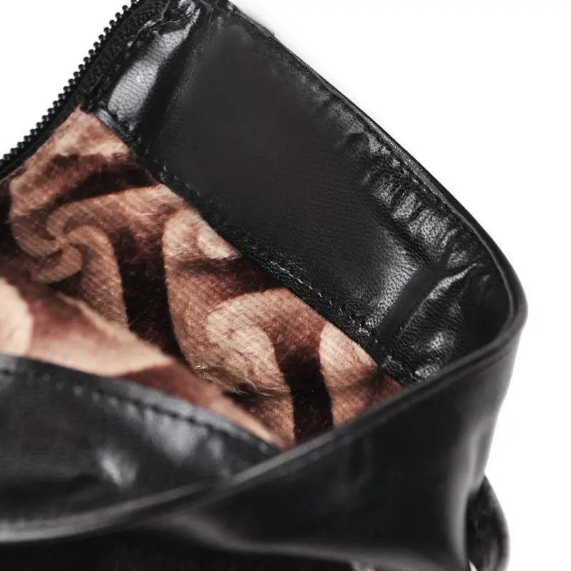 Ботинки ефер Анаконда на платформе под змеиную кожу питона ботинки молнии с