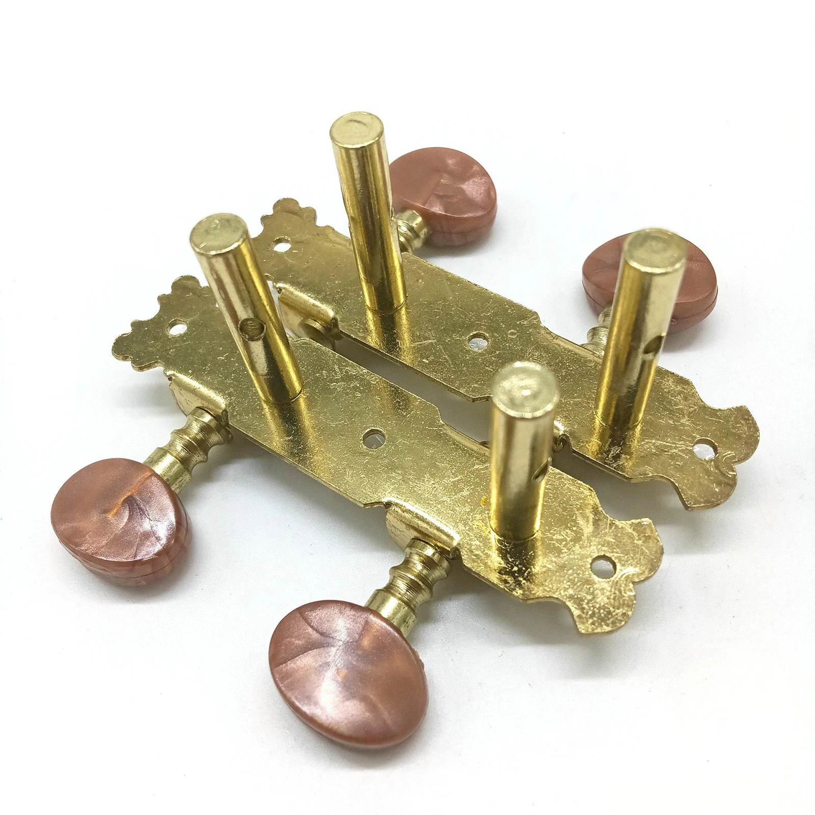 

4 String Classic Guitar Tuners Guitar Machine Heads 2+2 Set Tuning Keys Machine Pegs Tuning Pegs