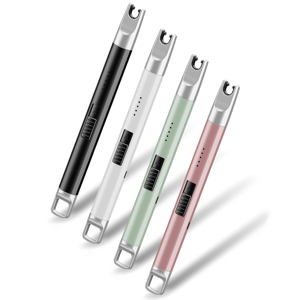 Плазменная дуговая зажигалка длинная электронная USB Зажигалка заряжаемая