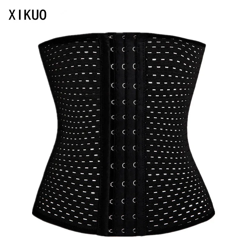 

Abdomen Belt Steel Bone Corset Belt Three-row Buckle Abdomen Waist Seal Body Shaping Belt Postpartum Repair Belt-QJ04