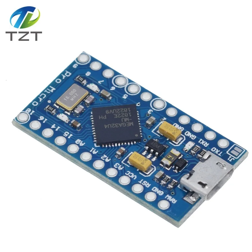 Завеса Pro Micro ATmega32U4 5V 16 МГц заменить ATmega328 для arduino Pro Mini с 2 Row штыревые для Leonardo Mini Usb Интерфейс