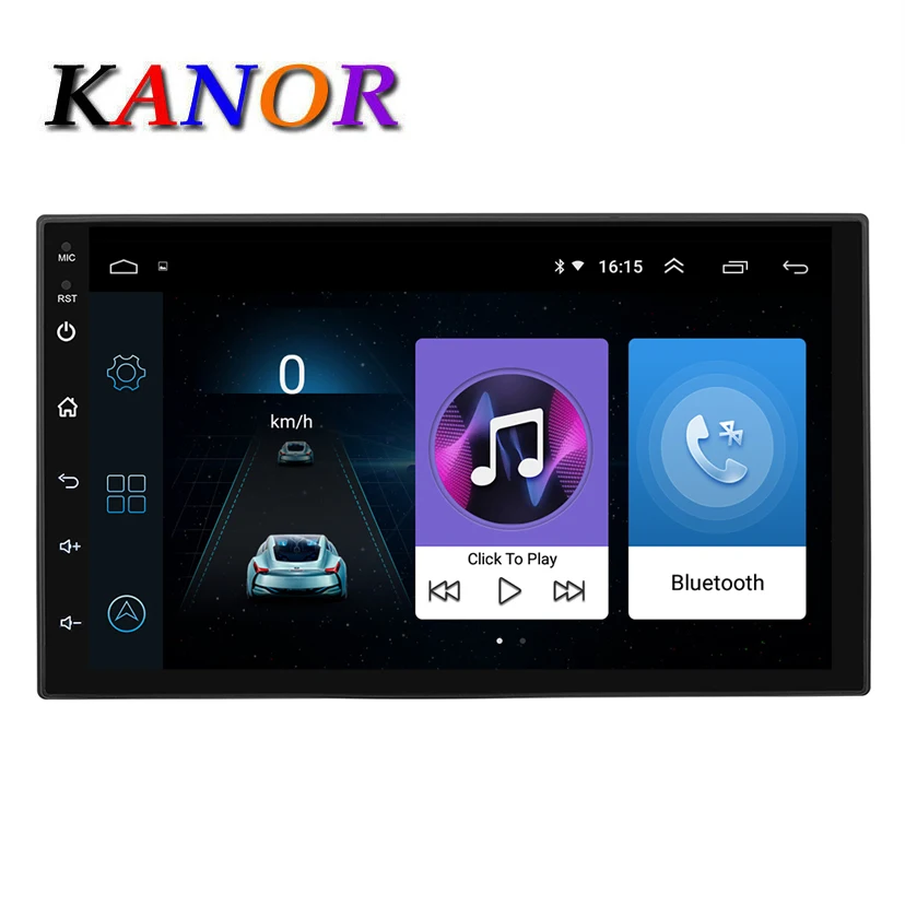 KANOR Android 8,1 2 Din Авто радио мультимедиа видео плеер универсальный автомобильный стерео gps MAP навигация головное устройство Bluetooth WI-FI