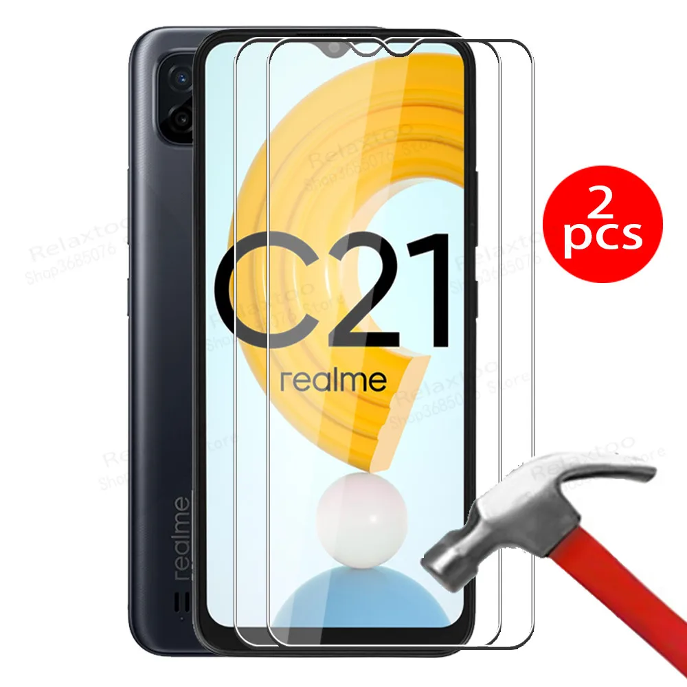 Защитное стекло для OPPO Realme C21, C21, C 21, RealmeC21, 2 шт.