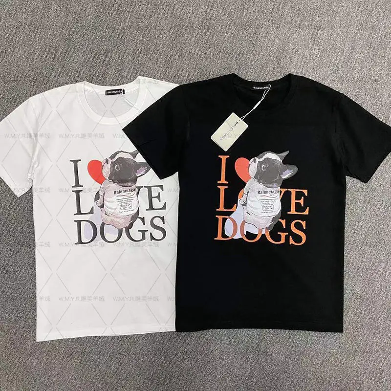 

New Printed Short Sleeve Cotton Round Neck T-shirt for Men and Women