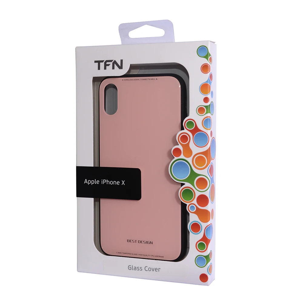 Чехол iPhone 8+/7+ Glass TFN|Бамперы| |