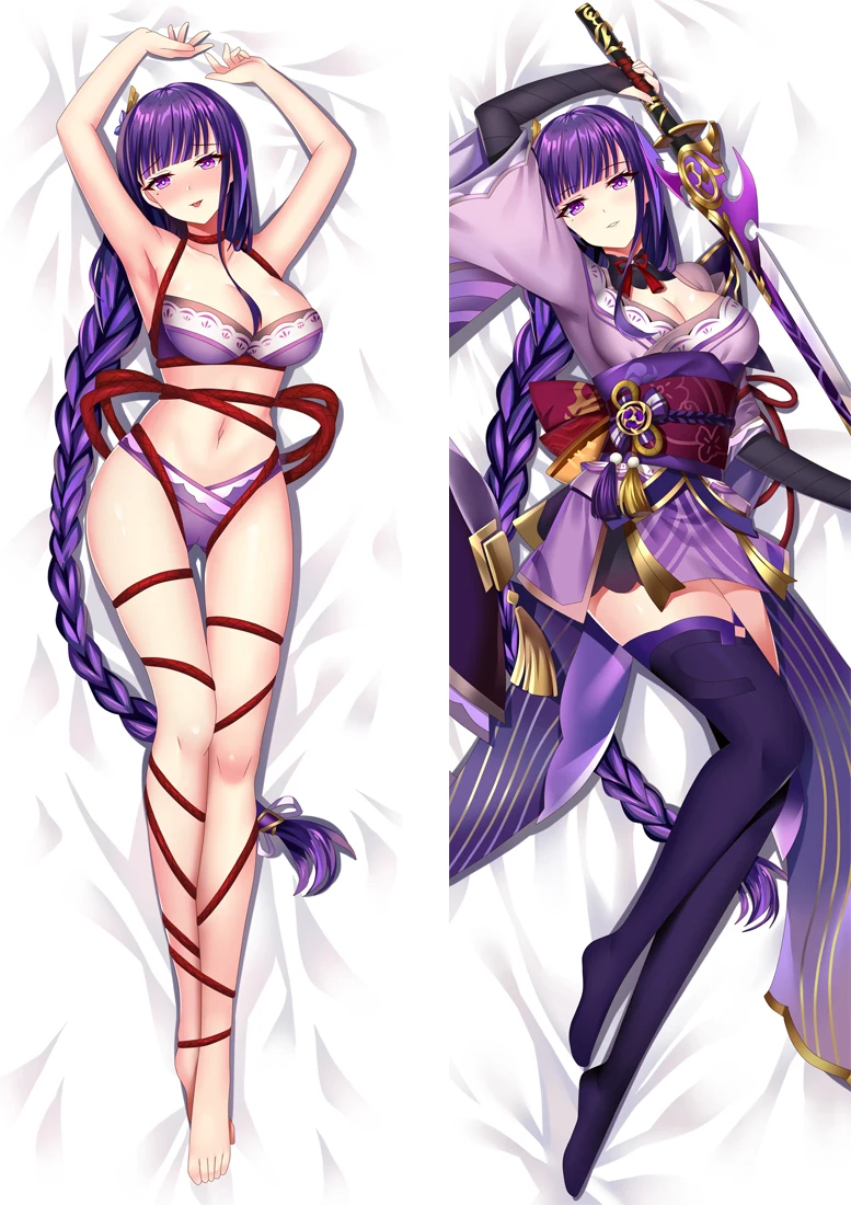 Genshin Impact Beelzebul Raiden Ei Shogun Cosplay Подушка Dakimakura Чехол аниме мультфильм Kawaii