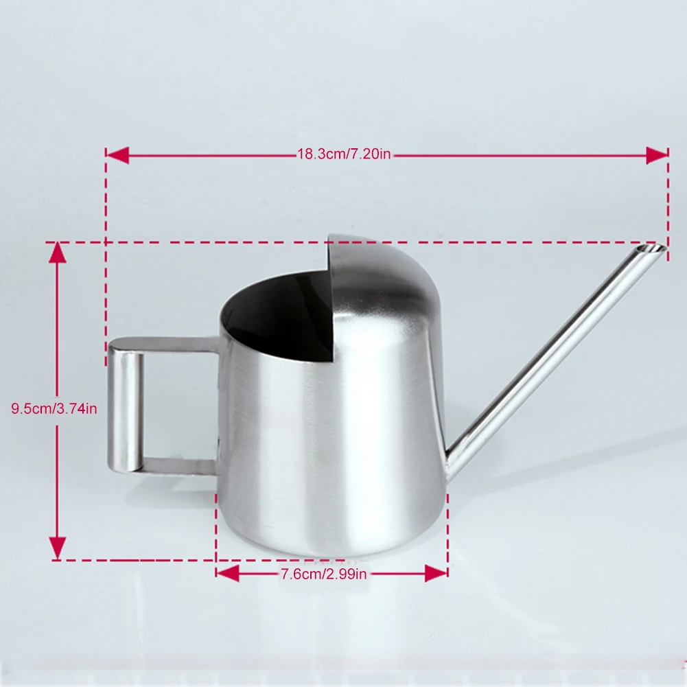 

Stainless Steel Watering Can Pots Long Mouth Watering Can Pot Flower Plants Perfer for Sprinkling Tools For Garden Supplies